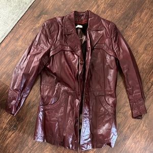Vintage 70’s leather jacket size 42L Excellent!!!